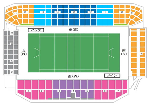 秩父宮ラグビー場 シート画像
