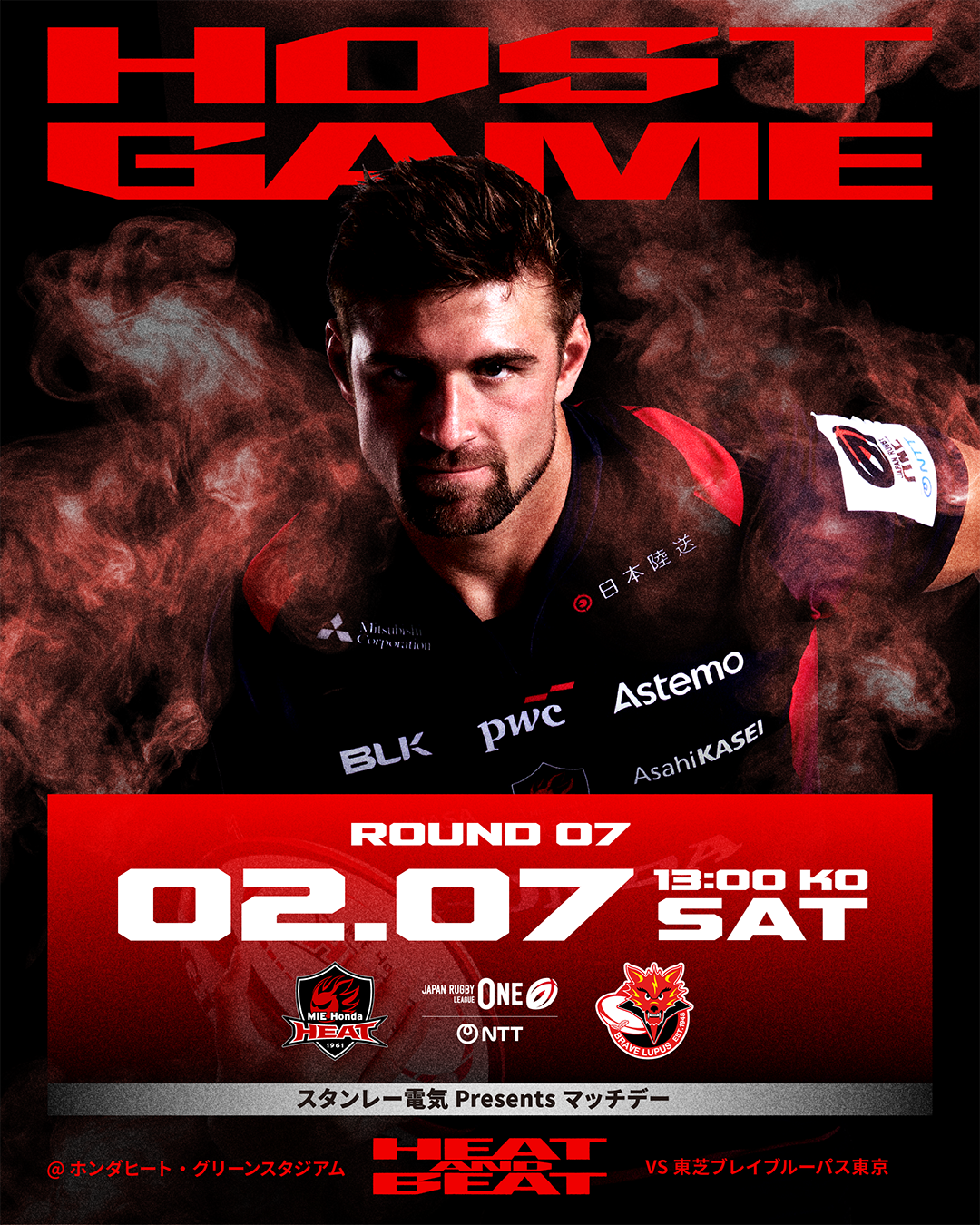 2026年2月7日 三重ホンダヒートvs東芝ブレイブルーパス東京｜三重
