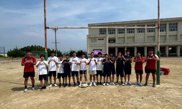  【普及活動】三重県立稲生高等学校にてラグビー出前指導を行いました