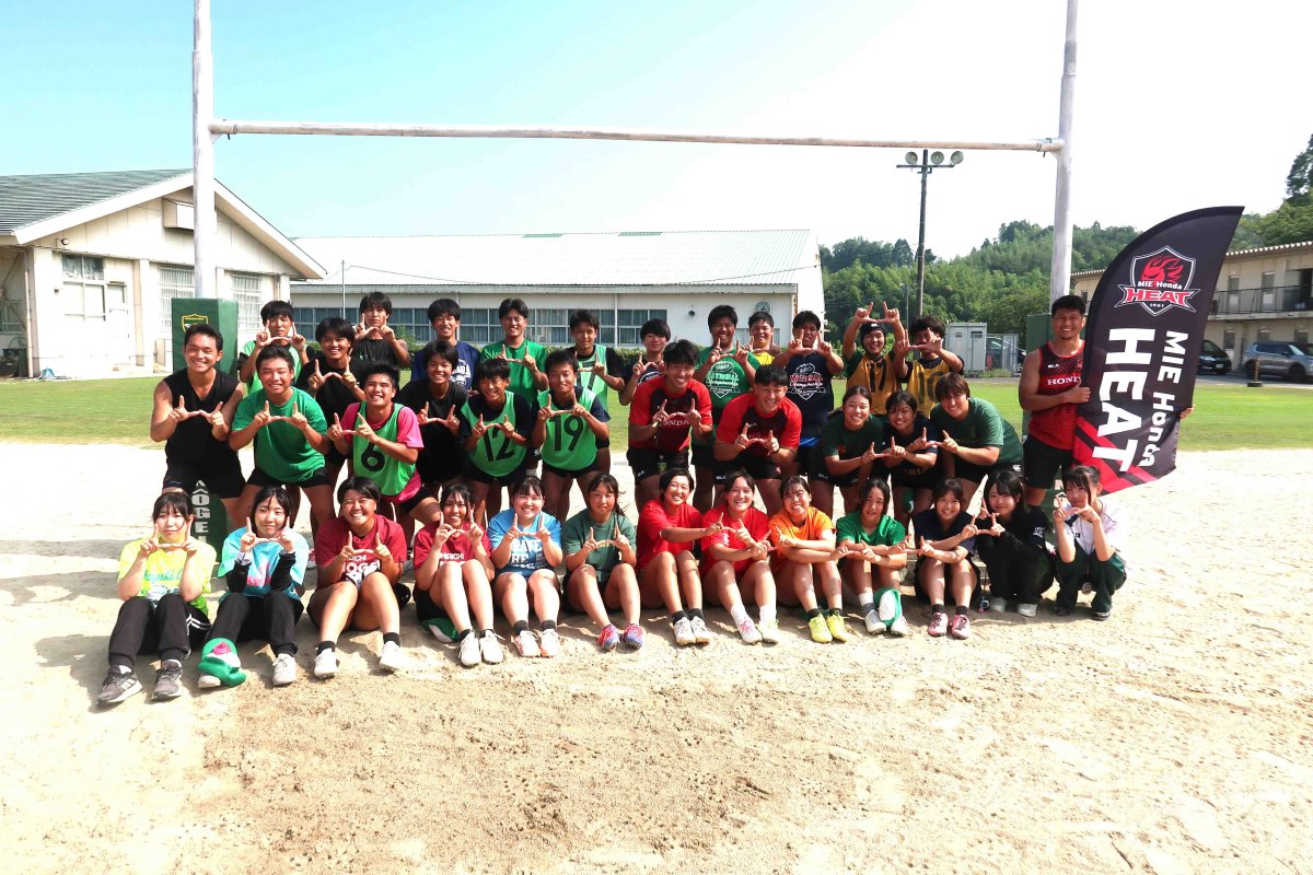 【普及活動】三重県立四日市農芸高等学校にてラグビー出前指導を行いました
