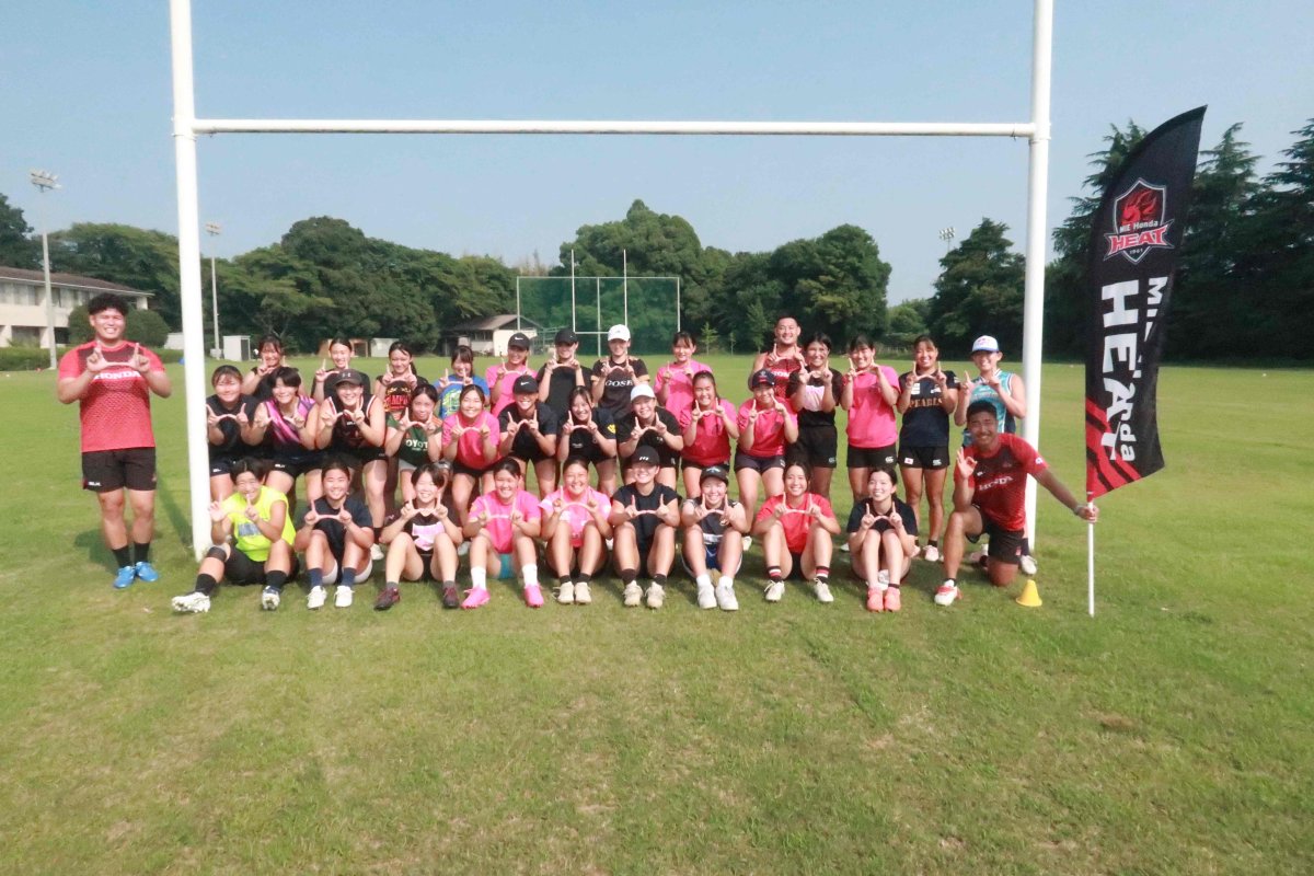 【普及活動】四日市メリノール学院にてラグビー出前指導を行いました