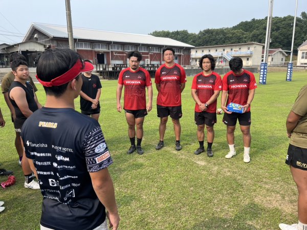 【普及活動】三重県立朝明高等学校にてラグビー出前指導を行いました